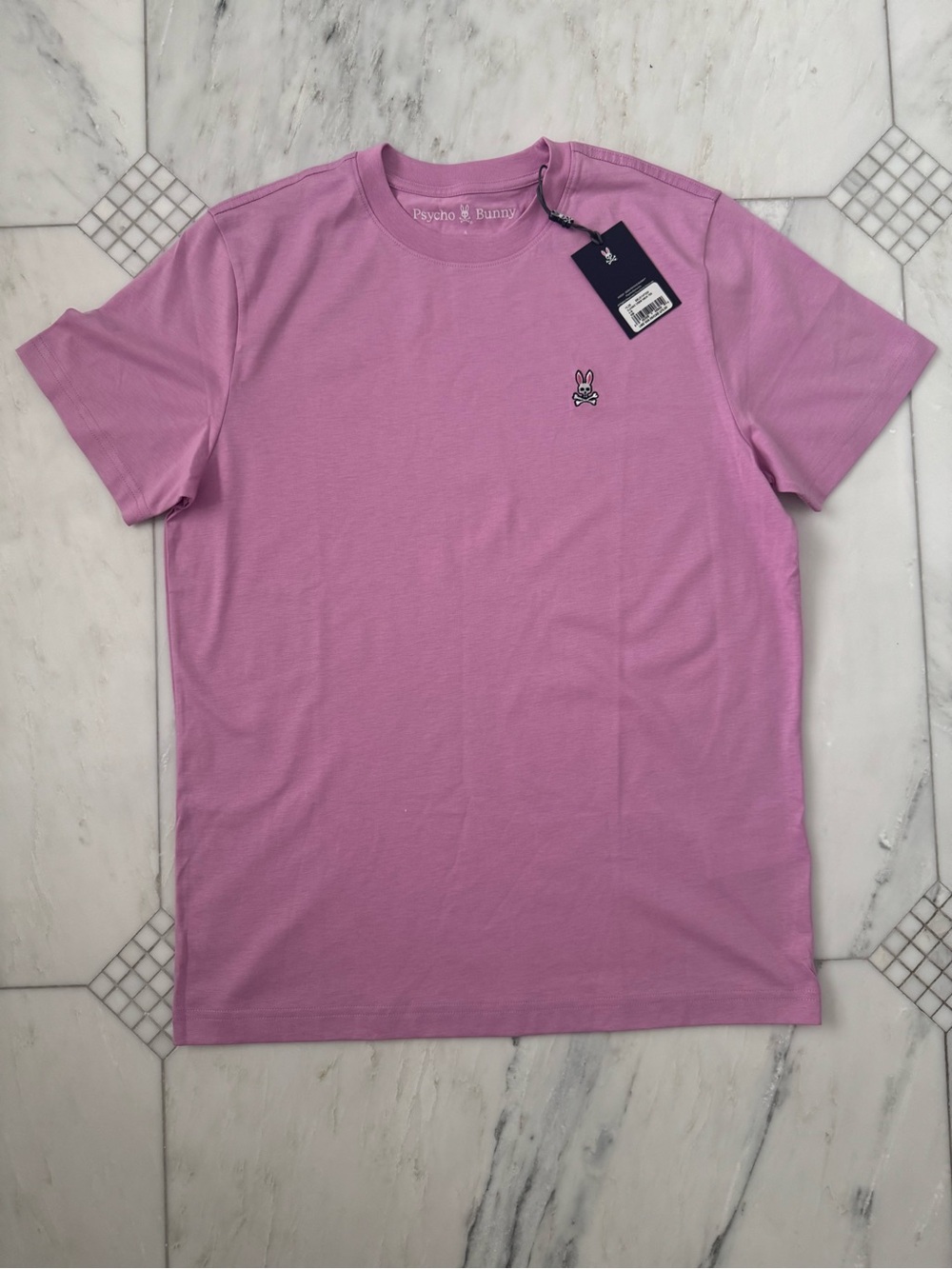 Psycho Bunny Lavender Crew Neck Short Sleeve Tee